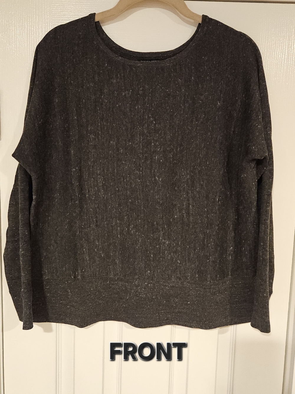 Banana Republic Dark Heather Gray Crewneck Sweater